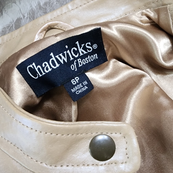 LEATHER CHADWICKS OF BOSTON JACKET - Picture 10 of 13